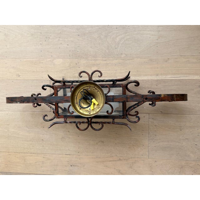 1930s Vintage Gothic/Spanish Revival Exterior Wall Scone For Sale - Image 5 of 12