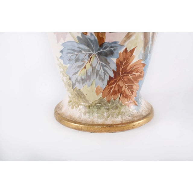 19th Century Tall Gilt Porcelain Vase For Sale - Image 9 of 13