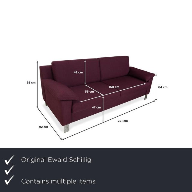 The "Flex Plus" set by Ewald Schillig makes a real statement in your living room. This three-seater sofa with ottoman is...