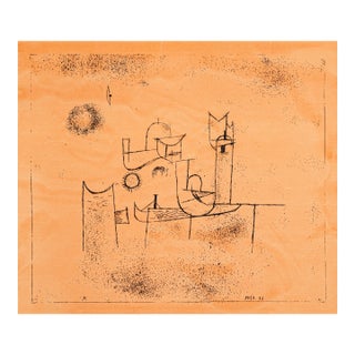 Paul Klee Sonne Im Thor Modern Abstract Surrealist Lithograph 77/100 Unframed For Sale
