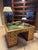 Tan Antique Partners Desk, 1890s For Sale - Image 8 of 14