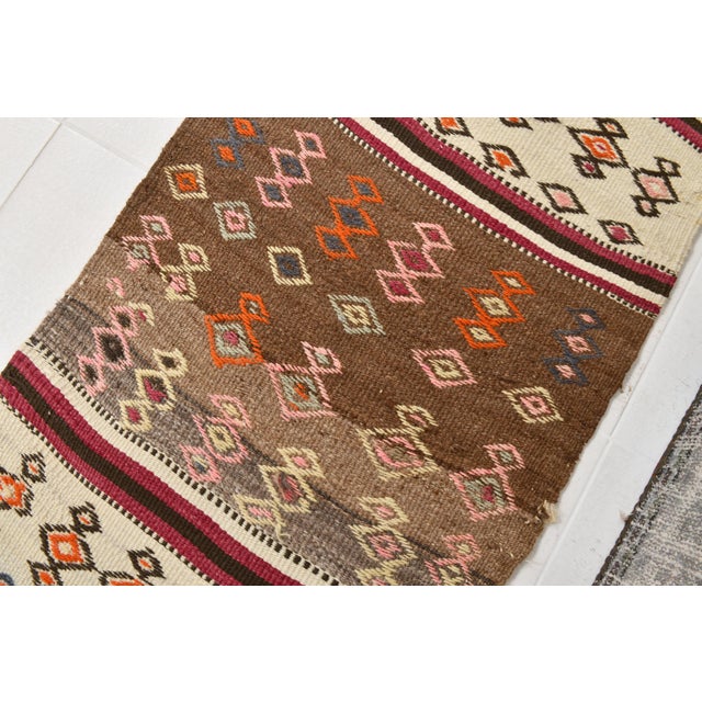 Vintage Kilim Runner Rug For Sale - Image 4 of 11