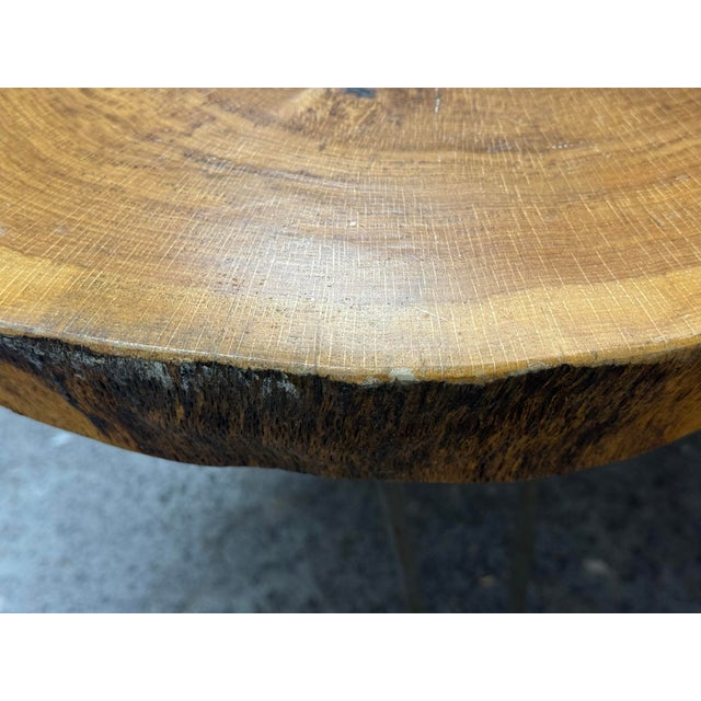 Live Edge Wood Slab Coffee Table For Sale - Image 10 of 12