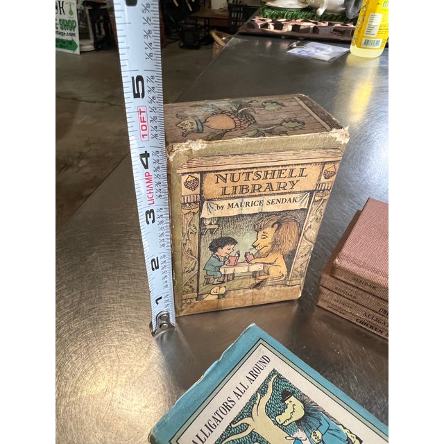 Tan Collection of Vintage Children's Miniature Books- Set of 6 For Sale - Image 8 of 8