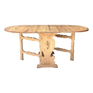 Vintage Drop Leaf Dining Table For Sale