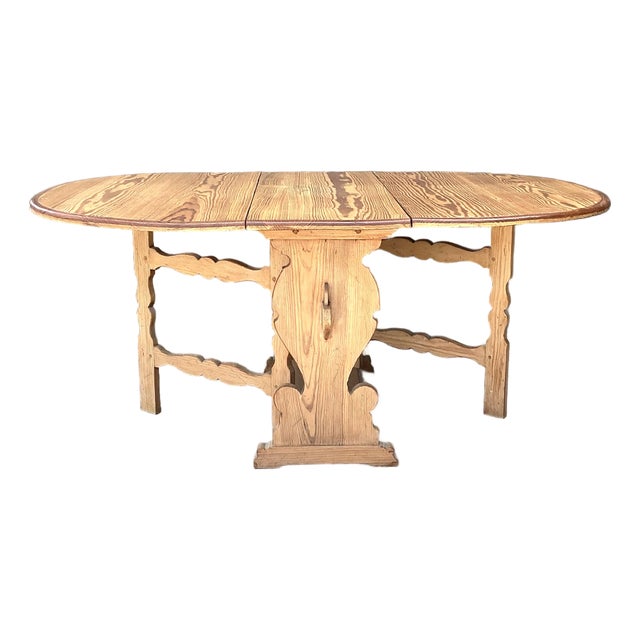 Vintage Drop Leaf Dining Table For Sale