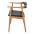 CH-34 Oak and Black Leather Chair by Hans J. Wegner for Carl Hansen & Søn For Sale - Image 3 of 5