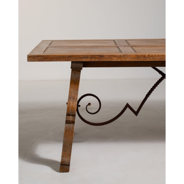 1960s Spanish Table with Iron Accents For Sale - Image 13 of 15