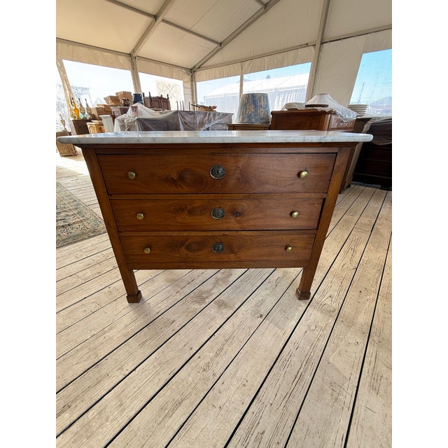 19th Century French Neoclassic Marble Top Chest of Drawer / Commodes For Sale - Image 12 of 12