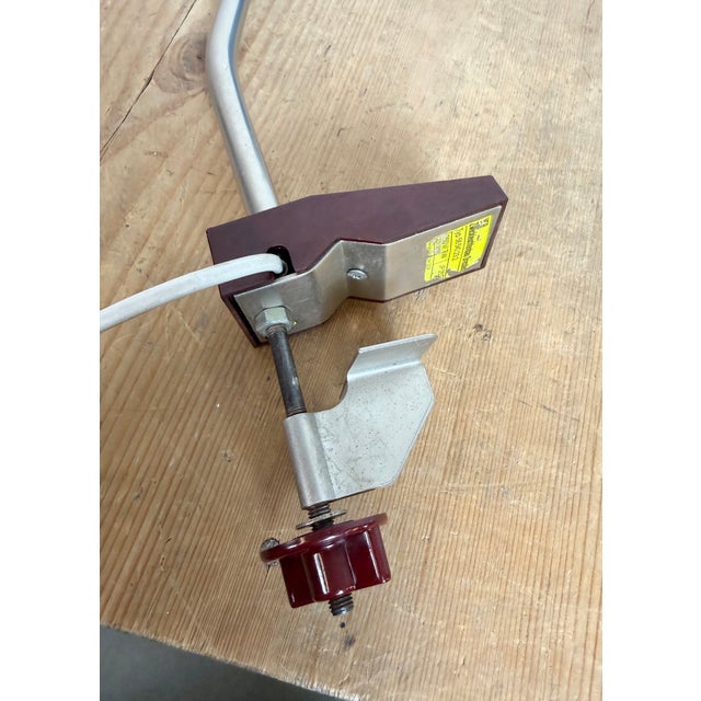 Industrial German Blue Workshop Table Lamp from Reif Dresden, 1960s For Sale - Image 14 of 18