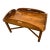 Vintage Ethan Allen Butler's Tray Oval Cocktail Table Colonial Revival Maple For Sale