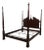 Henkel Harris Mahogany Model 172 Queen Size Poster Bed For Sale