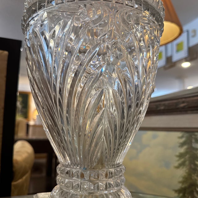 Polish Cut Glass Enclosed Table Lamp For Sale In San Francisco - Image 6 of 8