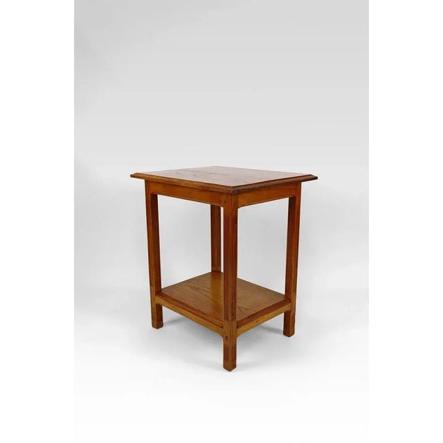 Wood Art Nouveau Serving Table / Side Table in Oak, France, 1910s For Sale - Image 7 of 12