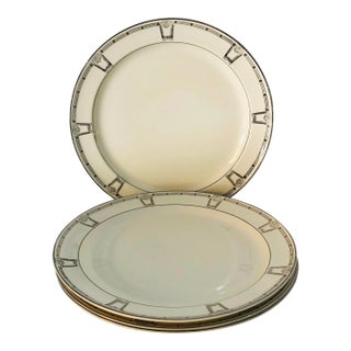 Vintage Art Deco Style Taylor Smith China Luncheon Plates- Set of 4 For Sale