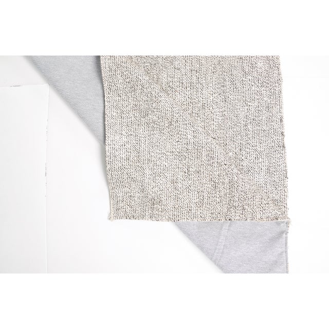 Oushak Vintage Grey Kilim Runner For Sale - Image 4 of 11