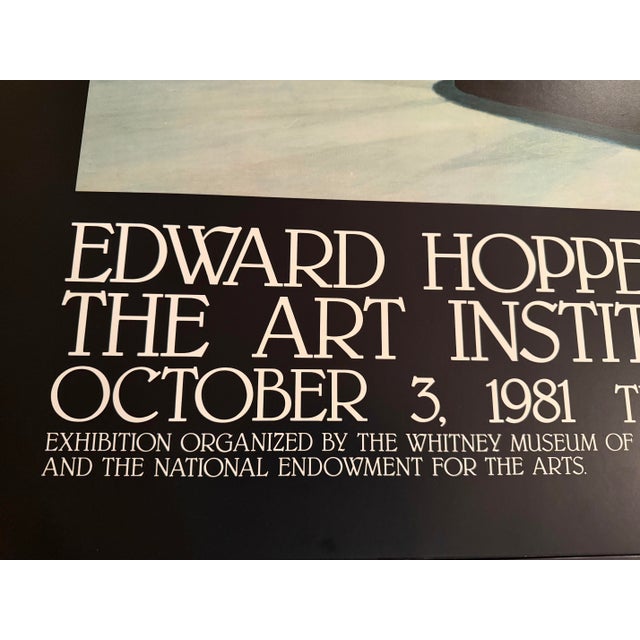Mid-Century Modern Nighthawks" by Dennis Hopper, the Art and the Artist Framed Gallery Poster, 1981 For Sale - Image 3 of 6