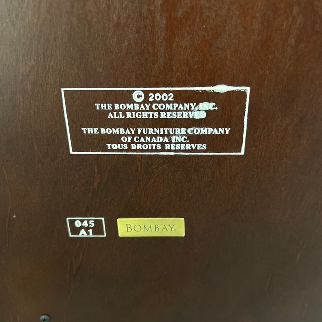 The Bombay Company Two Drawer Lateral Filing Cabinet For Sale - Image 12 of 12