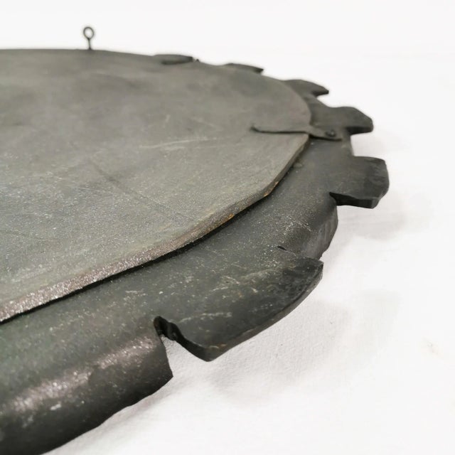 Brutalistic Wall Mirror, Denmark, 1970s For Sale - Image 4 of 9