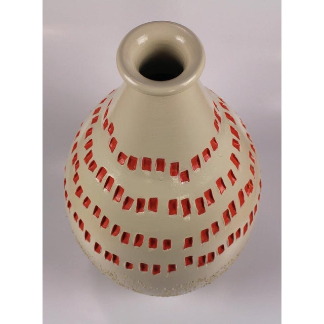 Terracotta vase "17". Beautiful terracotta vase from Montelupo Fiorentino, handcrafted and decorated with mixed media. It...