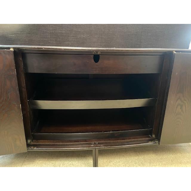 2000 - 2009 Modern Barbara Barry for Baker / McGuire Rattan, Oak & Raffia Sideboard Buffet For Sale - Image 5 of 11