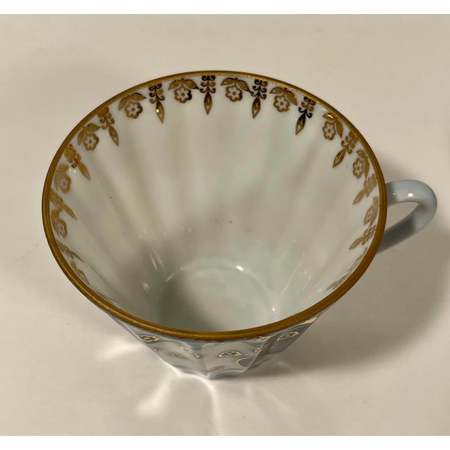 Vintage Imperial Porcelain Church Bells Tea Set 3 Pc LFZ Lomonosov Teapot, Cup, Saucer For Sale In Los Angeles - Image 6 of 12