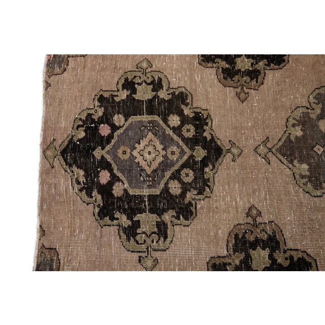 Early 20th Century Vintage Turkish Wool Runner Rug For Sale - Image 9 of 11