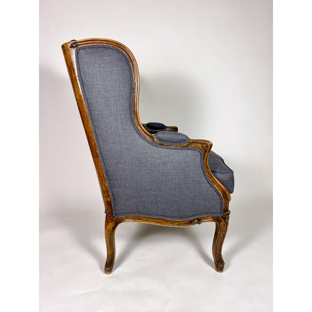 Late 18th Century Louis XV Bergere a Oreilles, C. 1770-1780 For Sale - Image 5 of 11