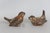 Stoneware Pottery Pair of 2 Sparrow Bird Figurines Brown Feather Details 4970b For Sale - Image 9 of 10