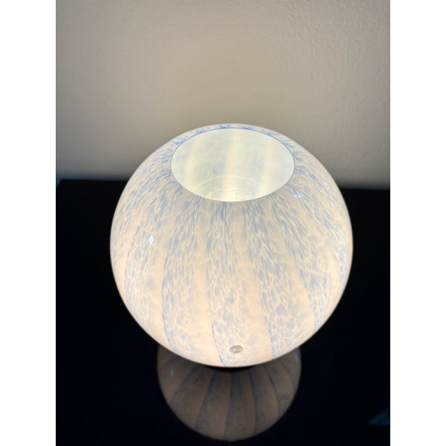 Vintage Murano Glass Blue Tulipano 20 Table Lamp by La Murrina, 1990s For Sale - Image 14 of 16