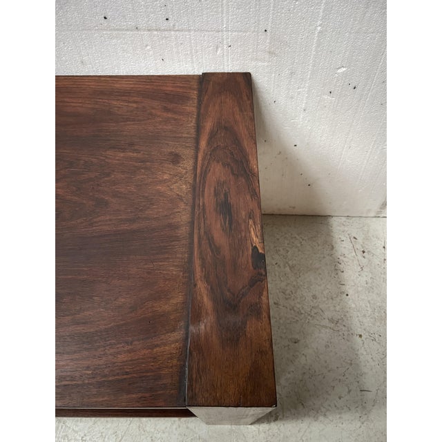 Brown Art Deco Coffee Table in Mahogany and Veneer, 20th Century For Sale - Image 8 of 11