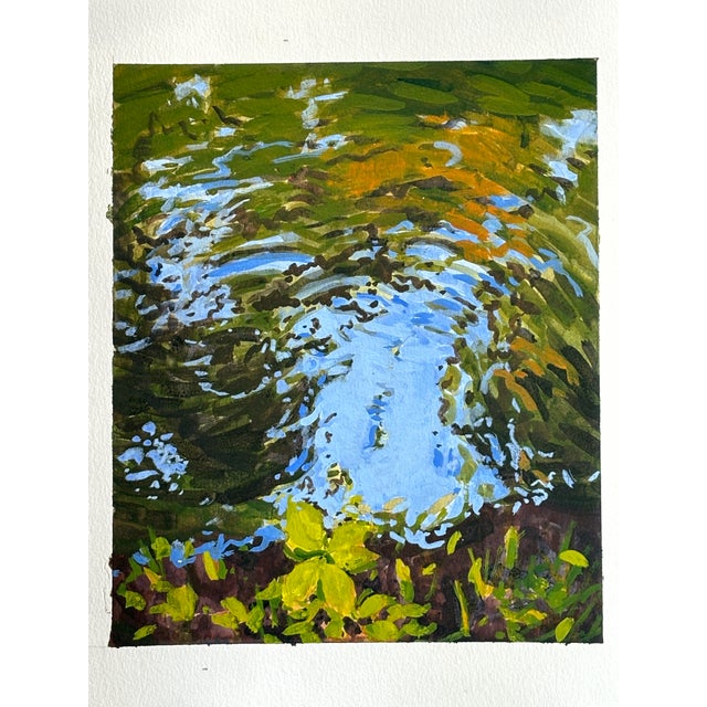 Impressionist Impressionist Painting, Moving Water For Sale - Image 3 of 4