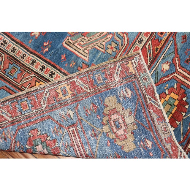 Antique Oversize Tribal Persian Bakshaish Rug For Sale - Image 9 of 18