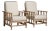 Pair of French Oak Reclining Armchairs with Bouclé Upholstery, Antique, France, Circa 1940 For Sale