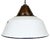 Industrial White Enamel and Cast Iron Pendant Light, 1960s For Sale