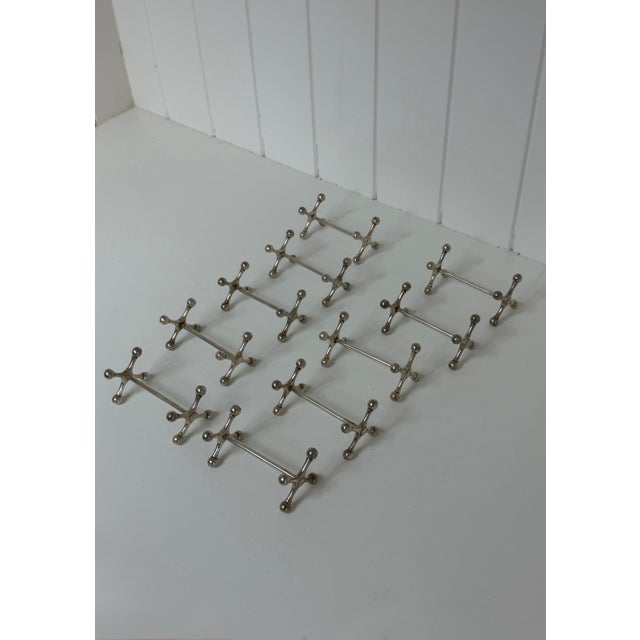 Christofle Vintage Christofle Silver Plated Knife Rests, Set of 10, Circa 1925-1935 For Sale - Image 4 of 12