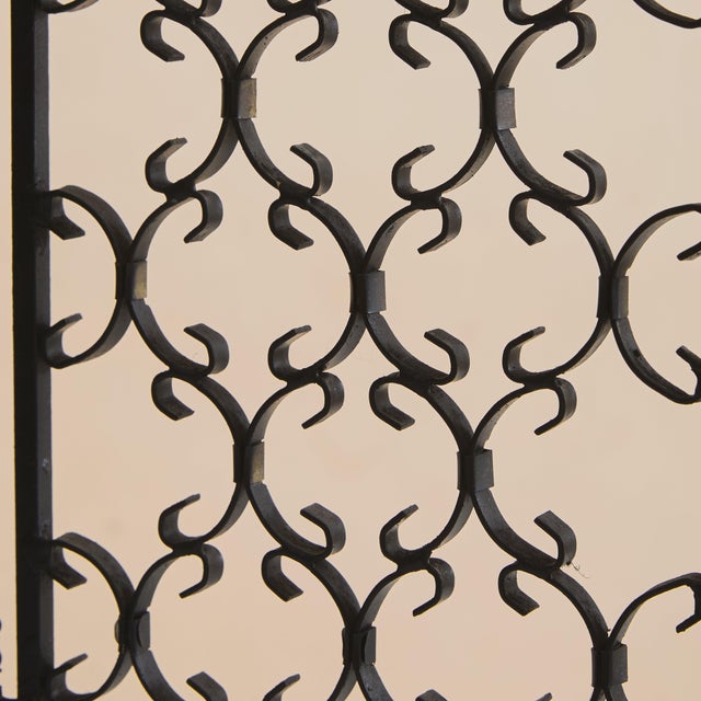 Traditional 20th Century French Wrought Iron Table Mirror For Sale - Image 3 of 6