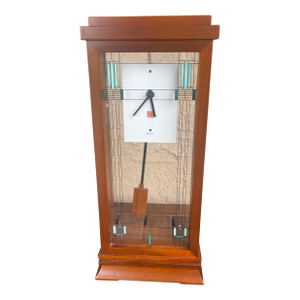Mission Style Bulova Frank Lloyd Wright Willits Mantel Clock