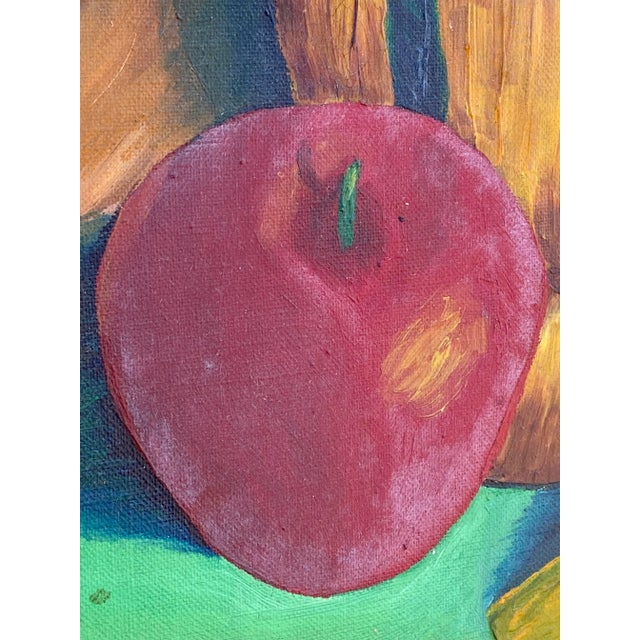 Midcentury Modern Bright Colorful Paintings, Set of 4 For Sale - Image 4 of 11