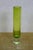 Late 20th Century 6 Chinese Emerald Green Blown Glass Graduated Tubular Torpedo Bud Vases 4" to 8" For Sale - Image 5 of 13