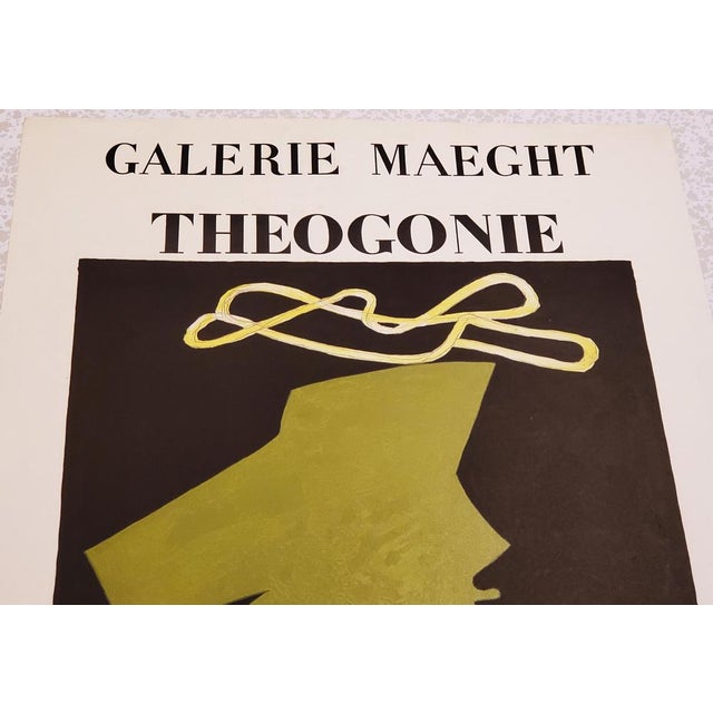 Georges Braque Theogony, 1954 Poster Galerie Maeght, Paris Mourlot lithograph on fine paper Good condition (trace of folds...