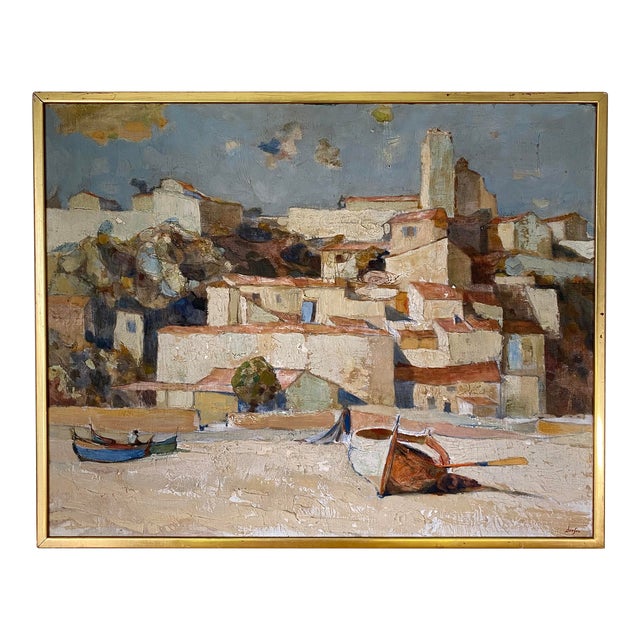 Late 20th Century Hazard Durfee Oil on Board Painting For Sale