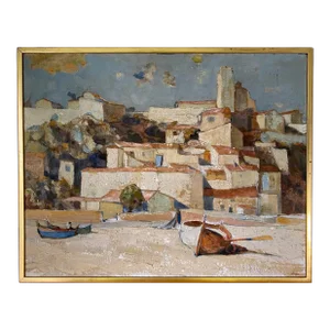 Late 20th Century Hazard Durfee Oil on Board Painting