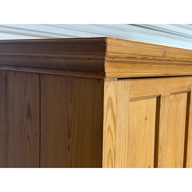 Antique Pine Tall Cupboard With Drawer From England For Sale - Image 18 of 18