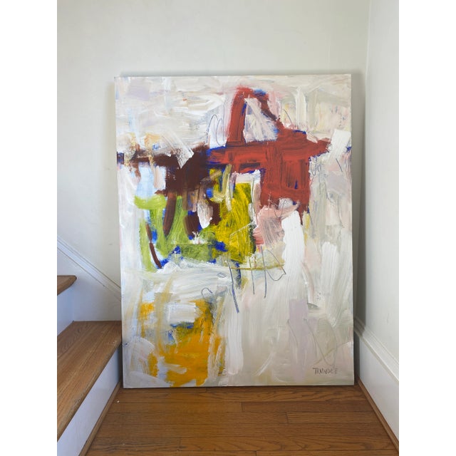 "Open House" Contemporary Abstract Expressionist Acrylic Painting by Sarah Trundle For Sale - Image 6 of 8