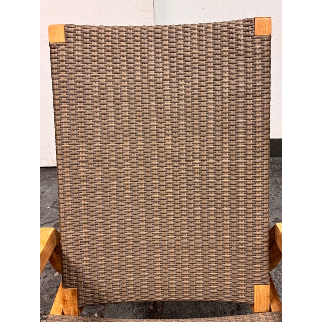 Brown Janus Et Cie Quinta Teak Woven Reclining Lounge Chair, Outdoor For Sale - Image 8 of 12