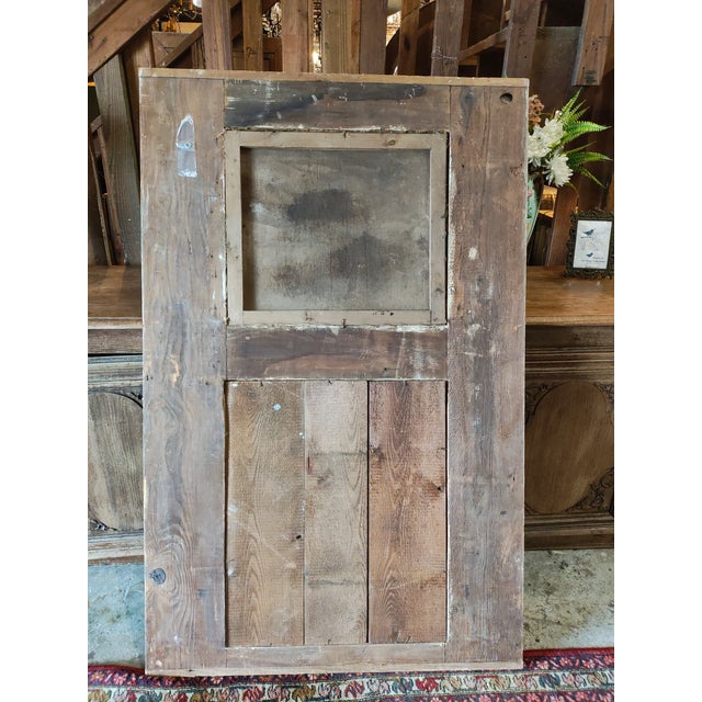 Large Mid-19th Century French Louis XV Style Trumeau Mantel Mirror With Hand-Painted Pastoral Scene For Sale - Image 4 of 9