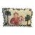 Elephant Needlepoint / Green Velvet Pompom Fringe Pillow For Sale