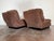 1970s Vintage 1970s Attributed to Willy Rizzo Boar Leather Lounge Chairs For Sale - Image 5 of 7