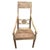 Beautiful patina and details on the arms and legs of this hand carved teak chair. Circa 1950. Full dimensions; 21" wide at...